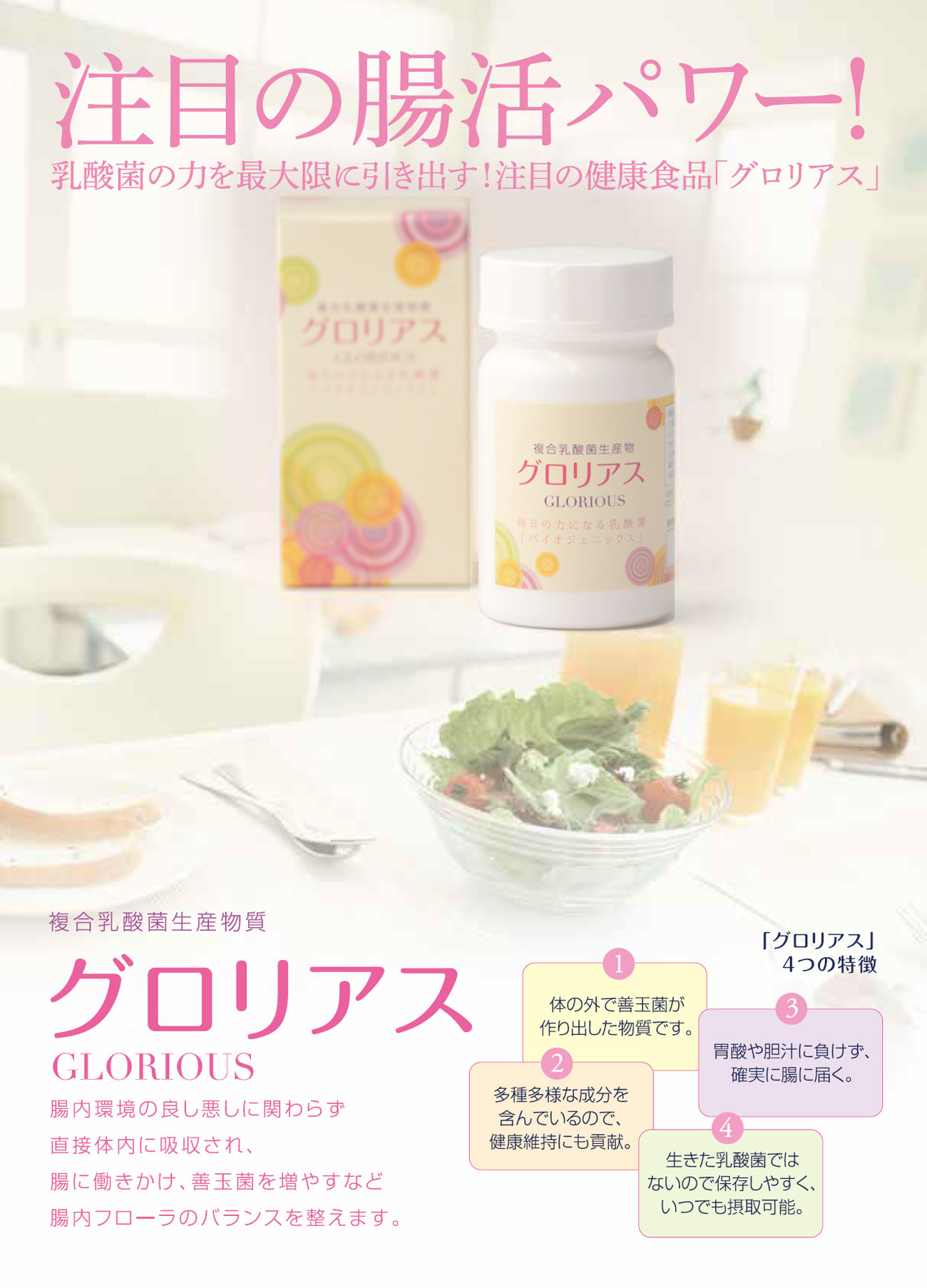 乳酸菌の新しいカタチグロリアス